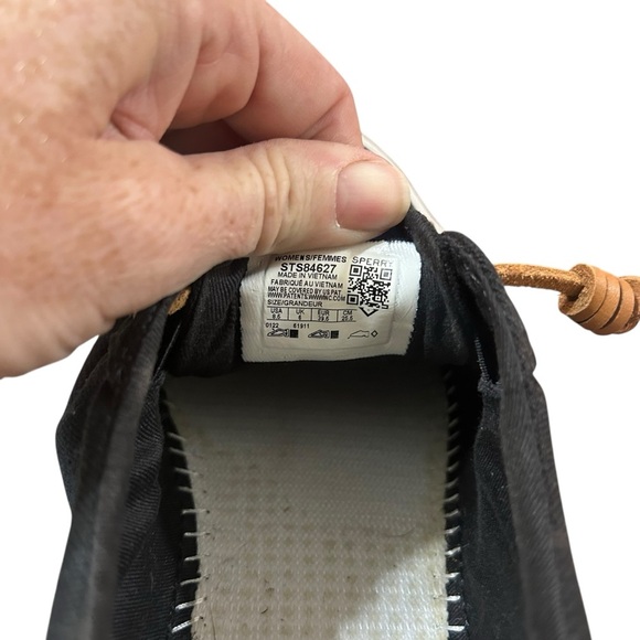Sperry Women's Black 6 Pier Wave Casual Low top Slip on Sneaker size 8.5 - Picture 8 of 9